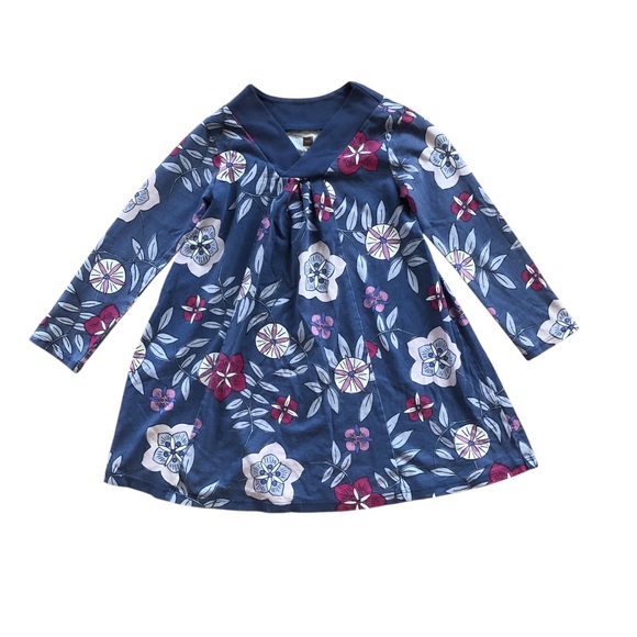 Tea Collection Blue Floral Dress - Picture 1 of 5
